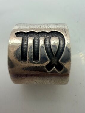 Sterling Silver Virgo Zodiac Charm ♍️ 925 ALE Threaded